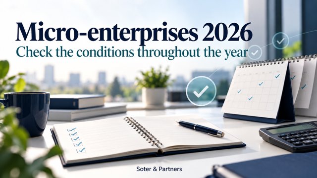 Micro-enterprises in 2026: monitor the conditions throughout the year