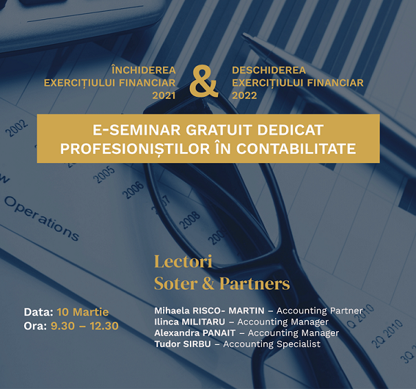 E-Seminarul - Închiderea exercițiului financiar 2021 & Deschiderea exercițiului financiar 2022